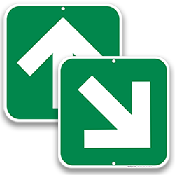 Image of Bike Directional Arrow Signs