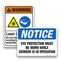 Image of Eye Protection Signs