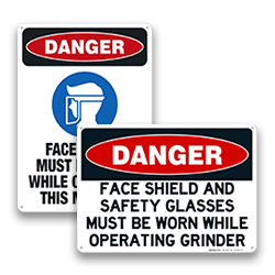 Image of Face Shield Signs