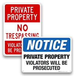 Private Property Signs