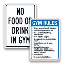 Recreational Room Signs