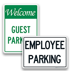 Reserved Parking Signs