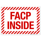 FACP Inside Sign, Fire Safety Sign, (SI-5739)