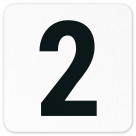 2 Two Inches / Feet Vinyl Adhesive Pool Depth Marker,