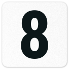 8 / Eight Inches/ Feet Vinyl Adhesive Pool Depth Marker,