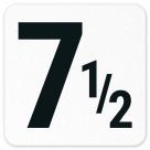 7 1/2 Inches / Feet Vinyl Adhesive Pool Depth Marker,