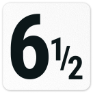 6 1/2 / Six and A Half Inches / Feet Vinyl Adhesive Pool Depth Marker,