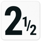 25 Vinyl Adhesive Pool Depth Marker,