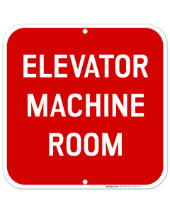 Elevator Machine Room Sign