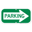Parking Right Arrow Sign