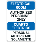 Authorized Personnel Only Bilingual Sign, (SI-74445)