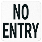No Entry Vinyl Adhesive Pool Depth Marker,